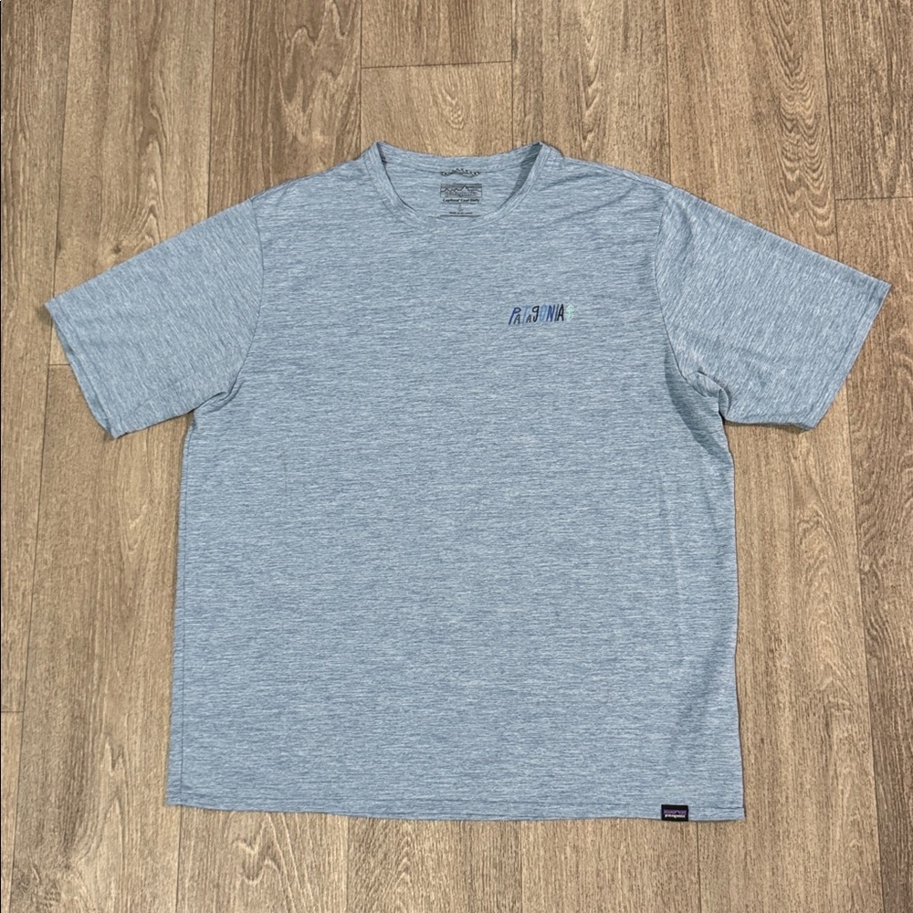 Patagonia Capilene Cool Daily Reef The Rigs graphic shirt men’s sz L - Picture 2 of 9